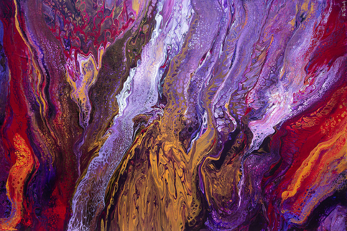 Pouring Bild für Geschäftsräume